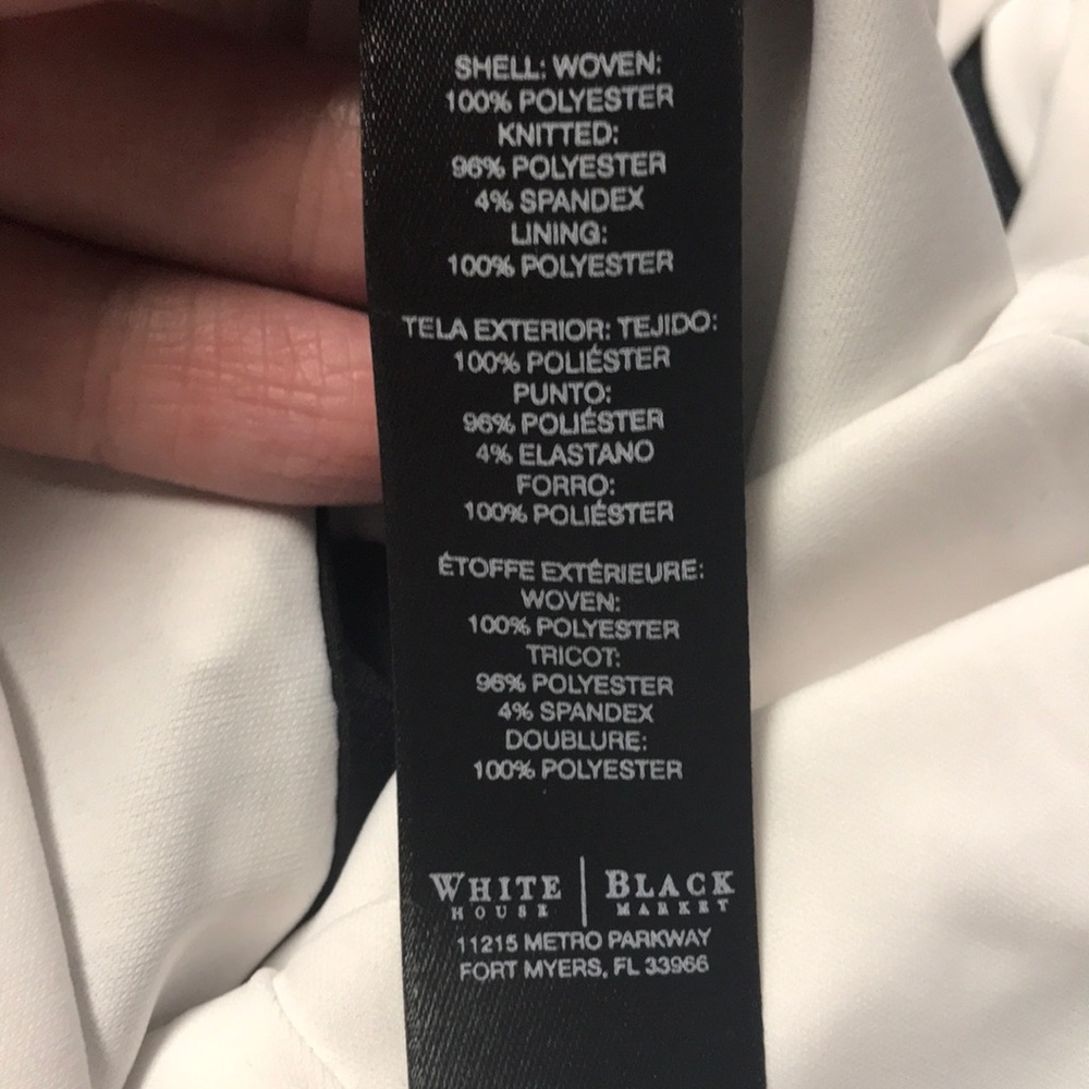 NWOT WHBM Black White Day-to-Night Dress Size 0 - Picture 7 of 7